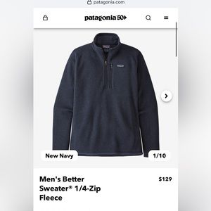 Patagonia Men's Better Sweater® 1/4-Zip Fleece
